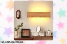 Lámpara de pared LED vintage 18W, chic y cálida, ¡ahora rebajadísima! Dale vida a tu hogar con estilo. ¡Pide la tuya ya y no te quedes sin ella!