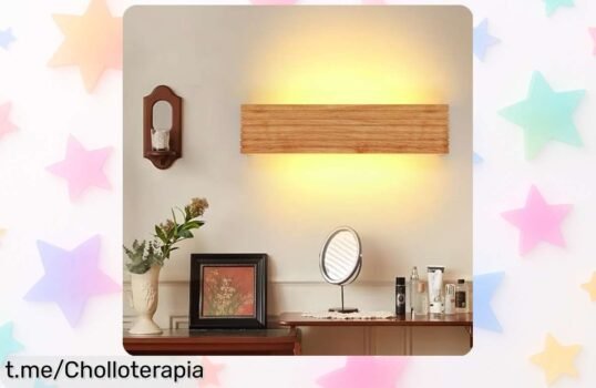Lámpara de pared LED vintage 18W, chic y cálida, ¡ahora rebajadísima! Dale vida a tu hogar con estilo. ¡Pide la tuya ya y no te quedes sin ella!