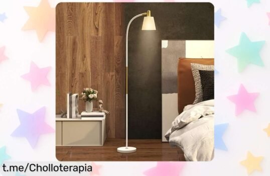 Lámpara de pie LED ajustable para dar un toque cool a tu sala, super chollo rebajado – ¡Ilumina tus mejores momentos antes de que se agoten!