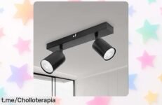 Lámpara de techo y pared Dehobo con 2 focos giratorios a precio rebajado, transforma tu hogar ¡No dejes escapar este super chollo que iluminará tus momentos!