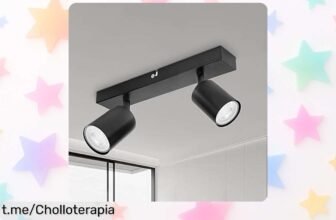 Lámpara de techo y pared Dehobo con 2 focos giratorios a precio rebajado, transforma tu hogar ¡No dejes escapar este super chollo que iluminará tus momentos!