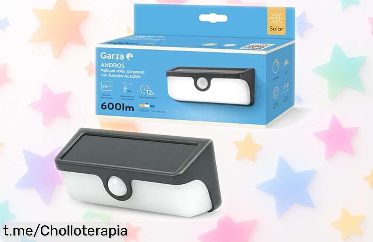 Lámpara solar que ilumina toda la noche y detecta movimiento: precio rebajado para un jardín brillante ¡Aprovecha este super chollo y dale vida a tu espacio ahora!