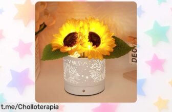 Lámpara táctil de girasoles recargable que ilumina cada rincón con cariño, ahora a un precio rebajado; perfecta para sorprender a mamá ¡Hazla tuya antes de que se acabe!