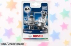 Lámparas halógenas Bosch H4 para faro delantero a precio loco: ¡ilumina tu viaje y siente la seguridad en cada metro! ¡No dejes que se agoten, actúa ya!