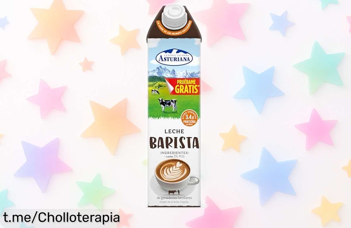 Leche UHT Barista Central Lechera Asturiana con sabor fresco, ¡ahora a precio loco! No te pierdas este ofertón y disfruta de un capricho delicioso que tu paladar se merece ya.