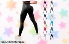 Leggins anticelulíticos push up para mujer: un ofertón con precio loco que moldea tu figura y combate la celulitis, ¡date prisa que vuelan y siéntete increíble hoy mismo!