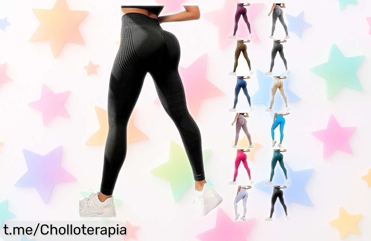 Leggins anticelulíticos push up para mujer: un ofertón con precio loco que moldea tu figura y combate la celulitis, ¡date prisa que vuelan y siéntete increíble hoy mismo!