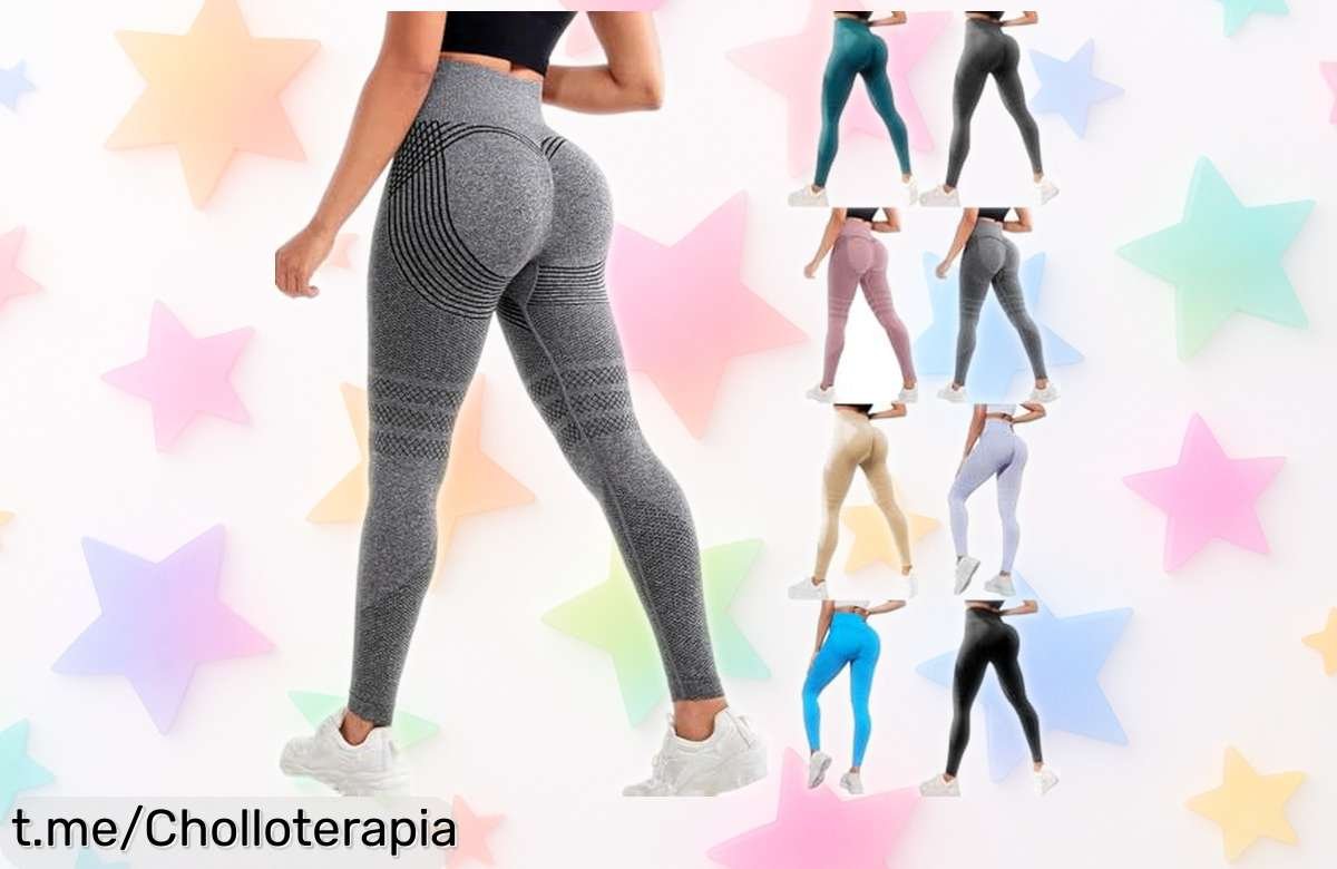 Leggins deportivos anticelulitis con efecto push up para mujer a precio loco: definición instantánea y un super chollo solo por tiempo limitado, ¡brilla ya o nunca!