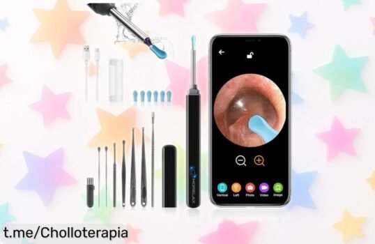 Limpiador de oídos con cámara HD 1080P y WiFi, ahora a precio rebajado para que cuides a los tuyos como se merecen. ¡No te quedes sin el tuyo!