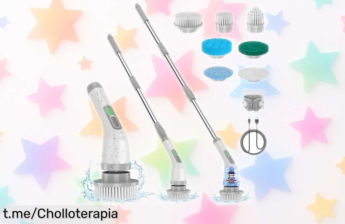 Limpiador giratorio eléctrico Lightswim: deja tu cocina, baño y coche impecables con este super chollo. ¡No dejes que esta caída de precio se escape!