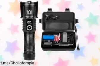 Linterna LED súper potente Carehabi con 100000 lúmenes y batería gigante, ¡ofertón rebajado que no puedes dejar escapar para iluminar tus momentos más difíciles!