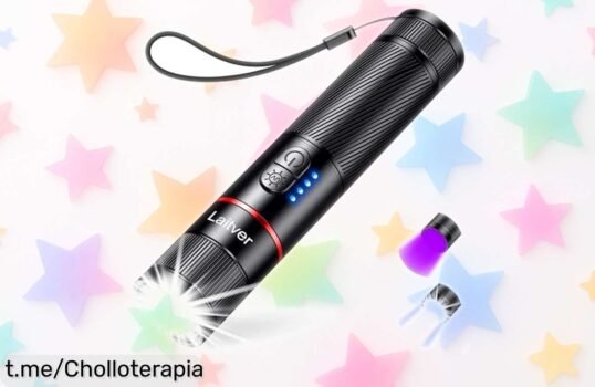 Linterna LED/UV recargable 2 en 1 superbrillante, perfecta para descubrir lo invisible a un precio rebajado que no puedes dejar pasar. ¡Despierta tu curiosidad y llévatela ya!