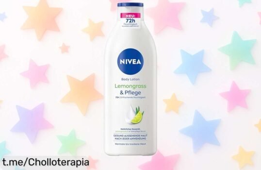 Loción corporal NIVEA Lemongrass con 72 horas de hidratación intensa y fragancia fresca a precio rebajado, dale un mimo a tu piel antes que se agote esta oportunidad.