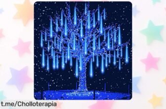 Luces de lluvia de meteoros Auniq LED: ¡un efecto mágico con 240 LEDs a un precio rebajado que se agota rápido! Dale brillo a tus fiestas antes de que se vayan.