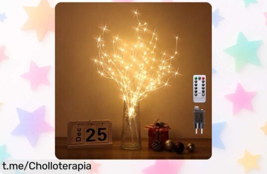 Luces de ramas Guijiyi con 144 LED y 8 modos en super oferta, ¡precio rebajado que vuela! Decora tus fiestas y crea el ambiente mágico que tanto deseas.