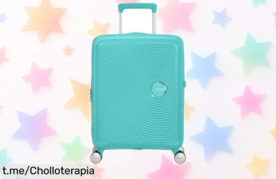 Maleta de cabina súper ligera American Tourister Soundbox: precio rebajado y estilo asegurado, ¡consíguela antes que se agote esta oportunidad única!
