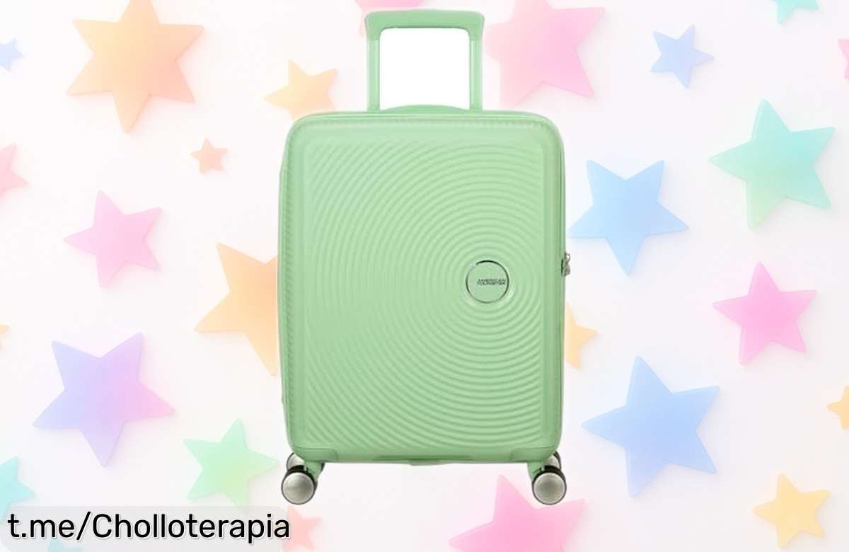 Maleta rígida Soundbox American Tourister con ruedas 360° y cerradura TSA, ¡precios locos para tus aventuras! Aprovecha este ofertón y viaja con estilo antes de que se acabe.