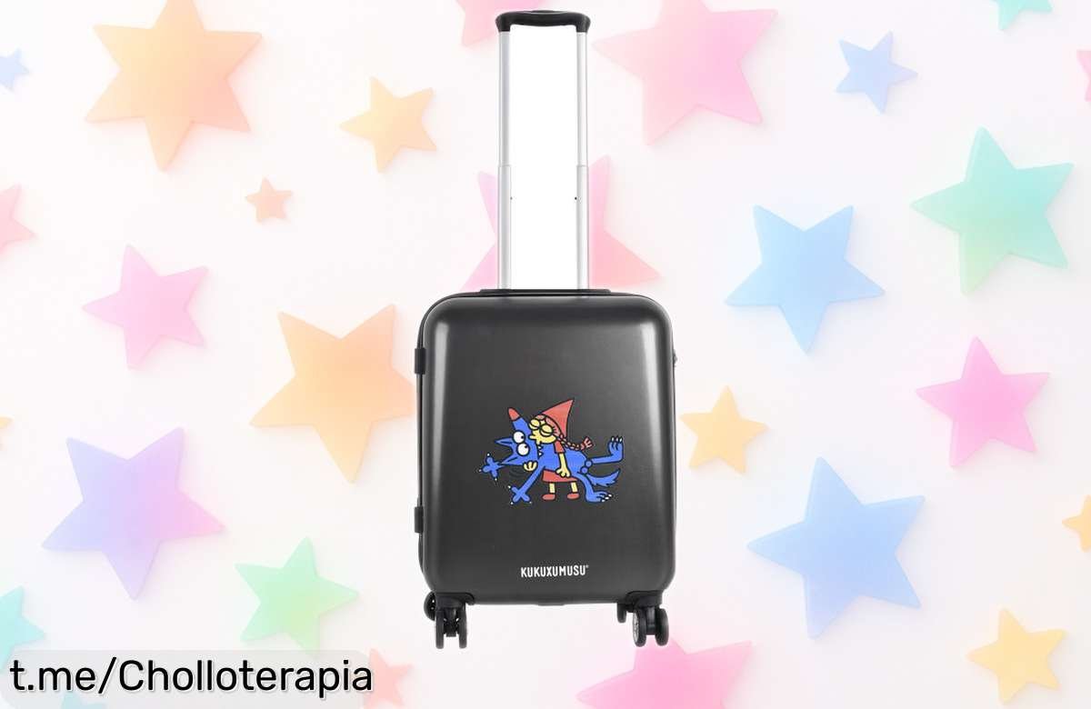 Maletas de viaje Kukuxumusu con ruedas y báscula rebajadas para un viaje sin sorpresas, ¡aprovecha este super chollo antes que se acabe y viaja tranquilo!