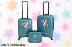 Maletas de viaje con ruedas Kukuxumusu para aventureros: ¡aprovecha el super chollo bajado a precio loco y viaja sin preocupación!