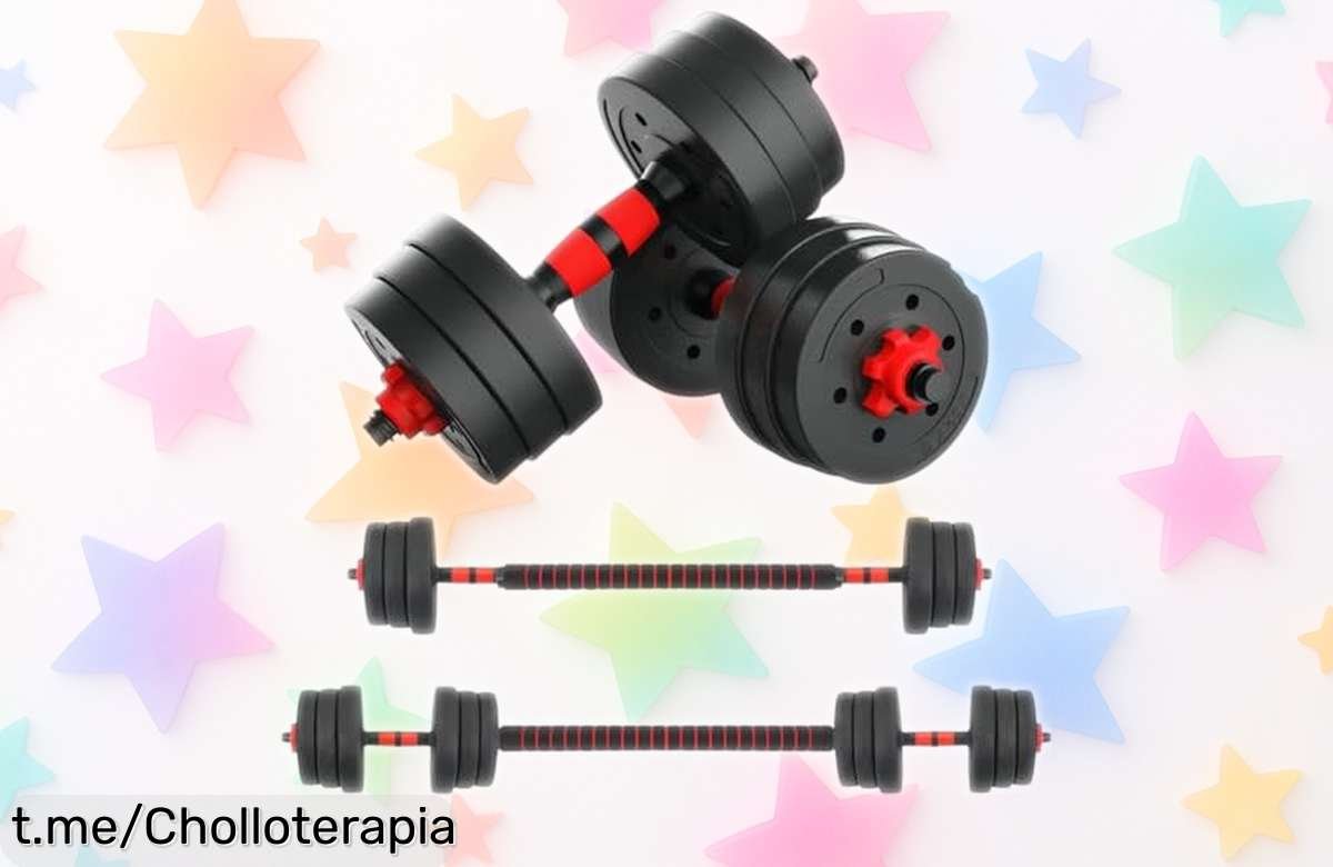 Mancuernas ajustables súper versátiles que te ayudarán a ponerte fuerte: este ofertón es temporal, ¡no dejes pasar la oportunidad y empieza tu entrenamiento ya!