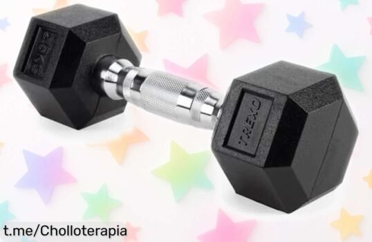 Mancuernas hexagonales TREXO de 2,5kg, el chollo que transformará tu entrenamiento en casa a un precio rebajado solo por tiempo limitado. ¡No te quedes sin las tuyas!