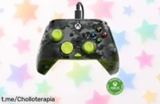 Mando con cable Turtle Beach Rematch Core en espectacular camo negro/amarillo a precio rebajado ¡No te quedes sin el tuyo y siente cada partida como nunca!