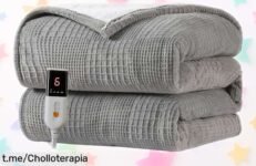 Manta eléctrica grande Texciting con 9 niveles de calor: siente el calor al instante y apúntate a este super chollo antes que se acabe, ¡te lo mereces en los días fríos!