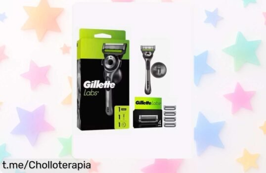 Maquinilla GilletteLabs con colgador y 5 recambios a precio rebajado, ¡super chollo para un afeitado perfecto! Aprovecha esta oferta limitada y siente la diferencia al instante.
