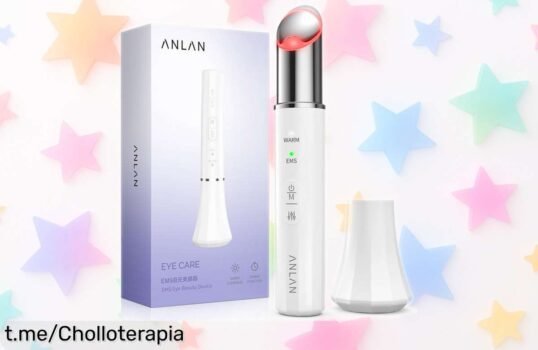Masajeador de ojos ANLAN con luz roja y azul, ¡rebajado a un precio loco! No pierdas la oportunidad de lucir una mirada fresca y joven. ¡Date prisa antes que se agote este super chollo!