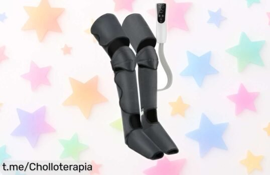 Masajeador de piernas 360° con presión de aire para aliviar tus músculos, ahora a un precio loco. ¡No pierdas esta oferta limitada y siéntete ligero y lleno de energía ya!