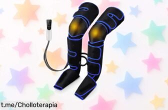 Masajeador de piernas 360° para aliviar músculos y mejorar circulación, ¡super chollo con descuento brutal que no puedes dejar pasar! Siente el alivio que mereces ahora mismo.