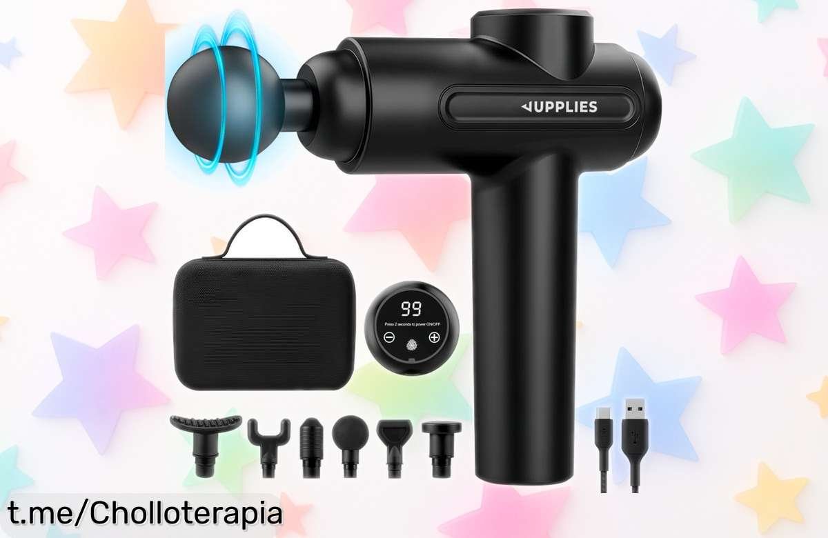 Masajeador muscular profesional RelaxTy con 30 niveles y pantalla táctil en oferta increíble, no te lo puedes perder: ¡recupera tu bienestar antes de que suba el precio!