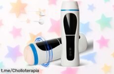 Masturbador masculino manos libres con 16 modos potentes: super chollo rebajado para que disfrutes a tu manera. ¡No te quedes sin el tuyo, la oferta se agota!