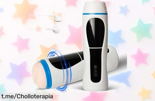 Masturbador masculino manos libres con 16 modos potentes: super chollo rebajado para que disfrutes a tu manera. ¡No te quedes sin el tuyo, la oferta se agota!