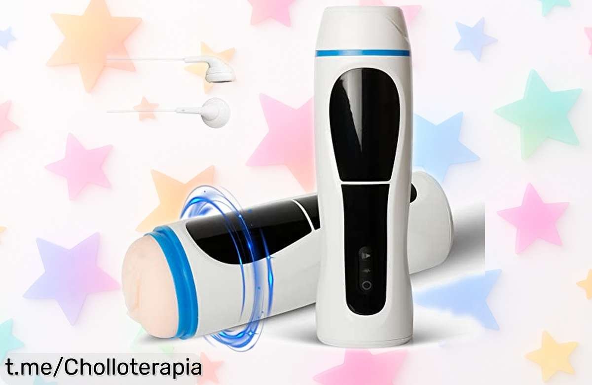 Masturbador masculino manos libres con 16 modos potentes: super chollo rebajado para que disfrutes a tu manera. ¡No te quedes sin el tuyo, la oferta se agota!