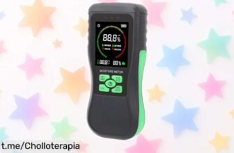 Medidor de humedad digital a color, ¡super chollo! Lecturas rápidas para cuidar tus paredes y madera como un pro. ¡Compra ya antes de que se acabe esta oportunidad única!