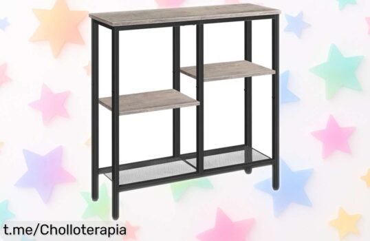 Mesa de consola estrecha Hoobro, perfecta para organizar: aprovechando este precio rebajado será el toque que tu salón necesita ¡No te quedes sin ella, solo por tiempo limitado!