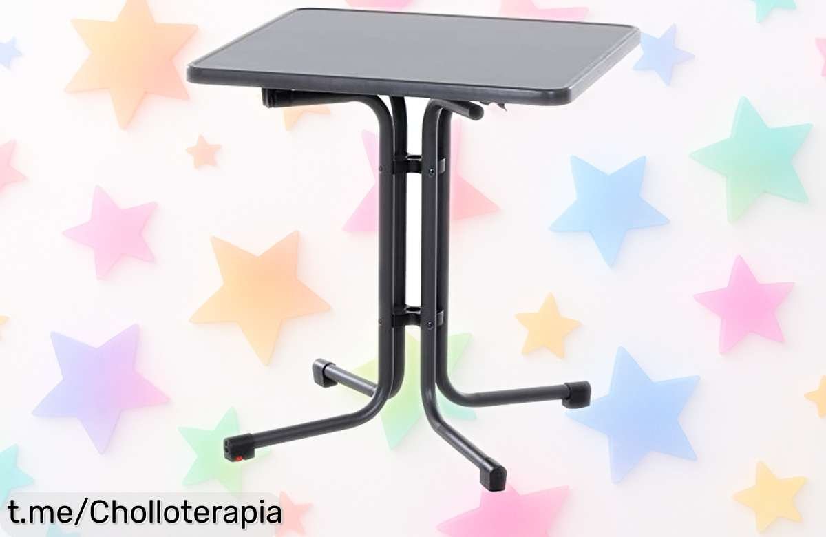 Mesa plegable súper resistente y moderna en oferta brutal. ¡Llévala donde quieras a un precio loco! Date prisa, unidades limitadas para los más rápidos.