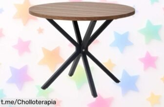 Mesa redonda nórdica de madera maciza, diseño único a precio loco: ¡una oportunidad solo para los más rápidos! No te quedes sin la tuya, el tiempo vuela y también ella.