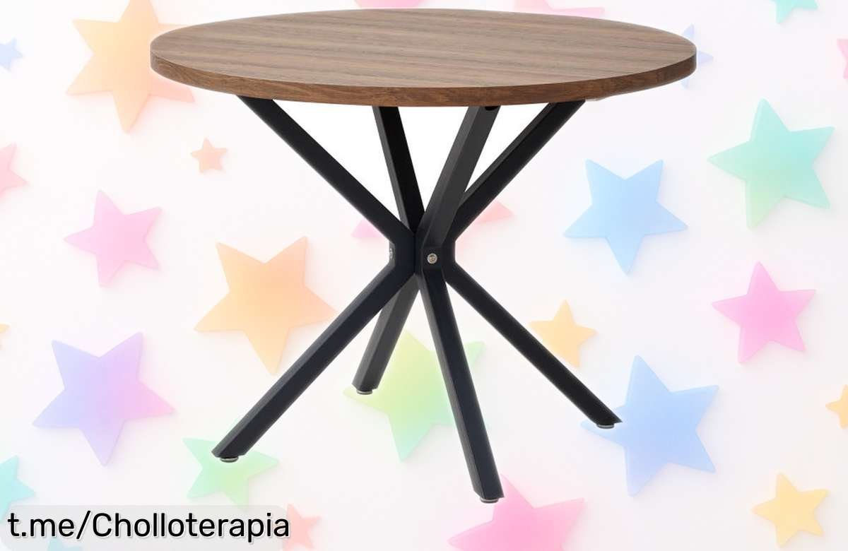 Mesa redonda nórdica de madera maciza, diseño único a precio loco: ¡una oportunidad solo para los más rápidos! No te quedes sin la tuya, el tiempo vuela y también ella.
