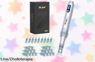 Microneedling pen Dr.pen con 27 cartuchos para rejuvenecer tu piel y barba a precio loco, ¡no te quedes sin este super chollo que mereces tener ya!