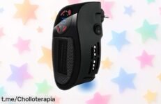 Mini calefactor portátil cerámico que calienta al instante y se enfría rápido, última oportunidad para disfrutar de este super chollo ¡no te quedes sin el calor que necesitas!