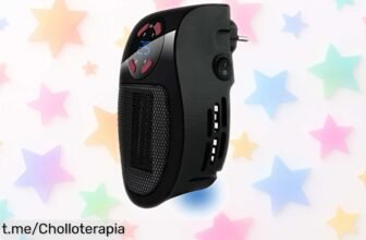 Mini calefactor portátil cerámico que calienta al instante y se enfría rápido, última oportunidad para disfrutar de este super chollo ¡no te quedes sin el calor que necesitas!