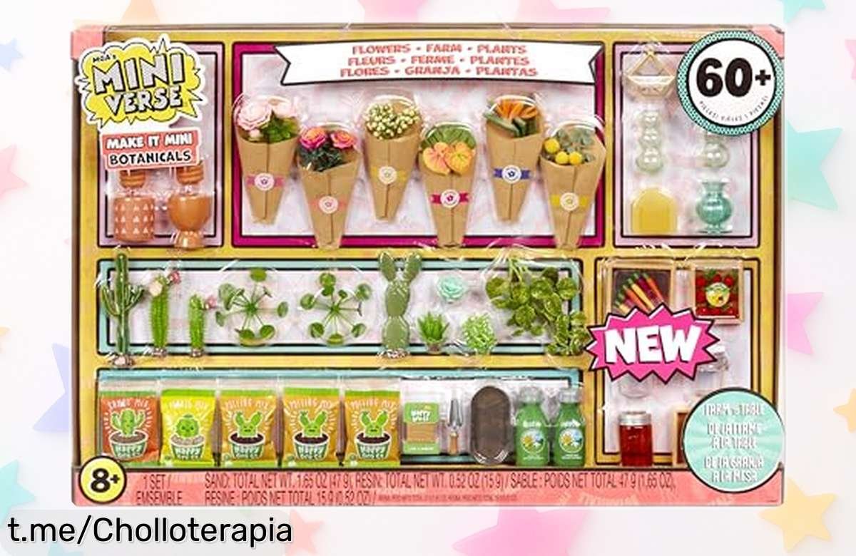 Mini coleccionables de botanicals para montar más de 60 mini plantas y granjas con luz UV a precio loco; ¡aprovecha este ofertón que hará brillar tu creatividad hoy mismo!