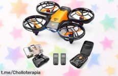Mini drone con cámara 720P y vuelo de 20 minutos a precio rebajado, ¡Súbete al cielo de la diversión voladora antes que se acabe esta increíble oportunidad!