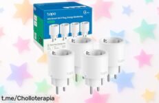 Mini enchufe WiFi inteligente para controlar con tu móvil, ahora a un precio loco: 4 unidades y ¡aprovecha el super chollo antes de que se acaben y empieza a ahorrar energía ya!