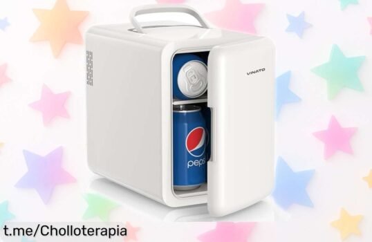 Mini frigorífico Vinato 6L en ofertón; disfruta frío y calor para casa o coche. No dejes que se te escape esta oportunidad deliciosa, ¡aprovéchalo ya antes de que se acabe!