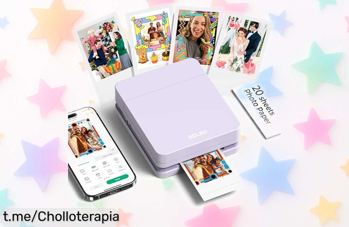 Mini impresora portátil a color Nelko: captura tus mejores recuerdos al instante con este super chollo, ¡aprovéchalo antes de que se acabe esta increíble oferta!
