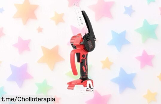 Mini motosierra Bamse de 6 pulgadas con diseño compacto a un precio rebajado que es un chollo, corta justo donde quieres y simplifica tu vida ¡No te la pierdas!