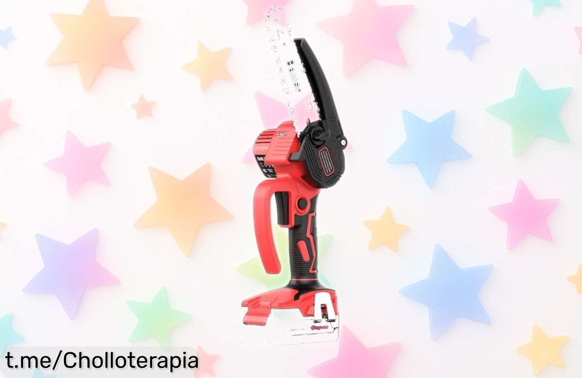 Mini motosierra Bamse de 6 pulgadas con diseño compacto a un precio rebajado que es un chollo, corta justo donde quieres y simplifica tu vida ¡No te la pierdas!